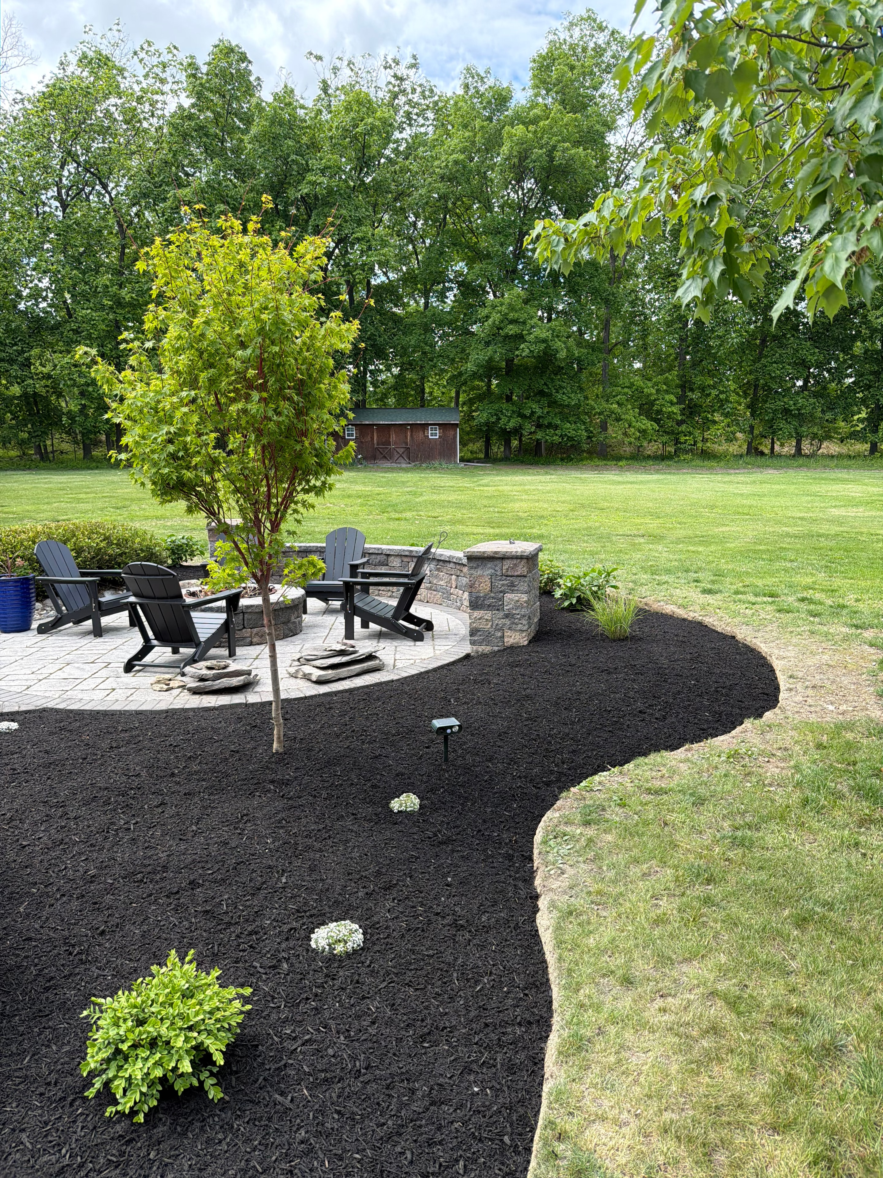 Fire Pit Area — Aerial View